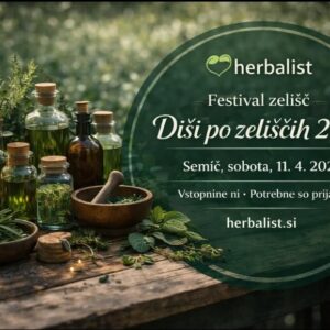 Gozdna terapija na Festivalu zelišč v Semiču - sobota, 11. 04. 2026
